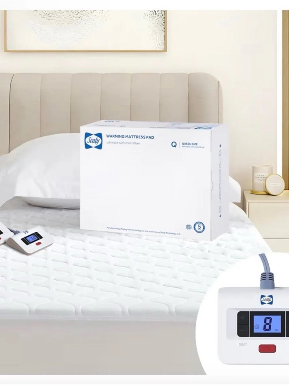 Sealy Heated Mattress Pad Queen Size